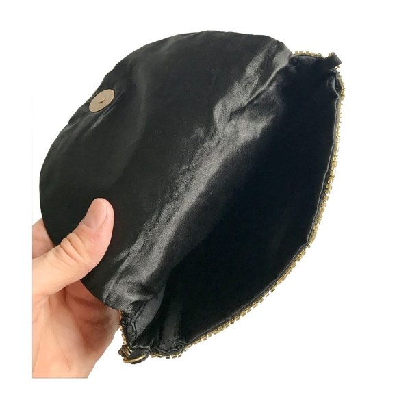 Moon Bag Hand Beaded Clutch Purse NWOT - Picture 5 of 5